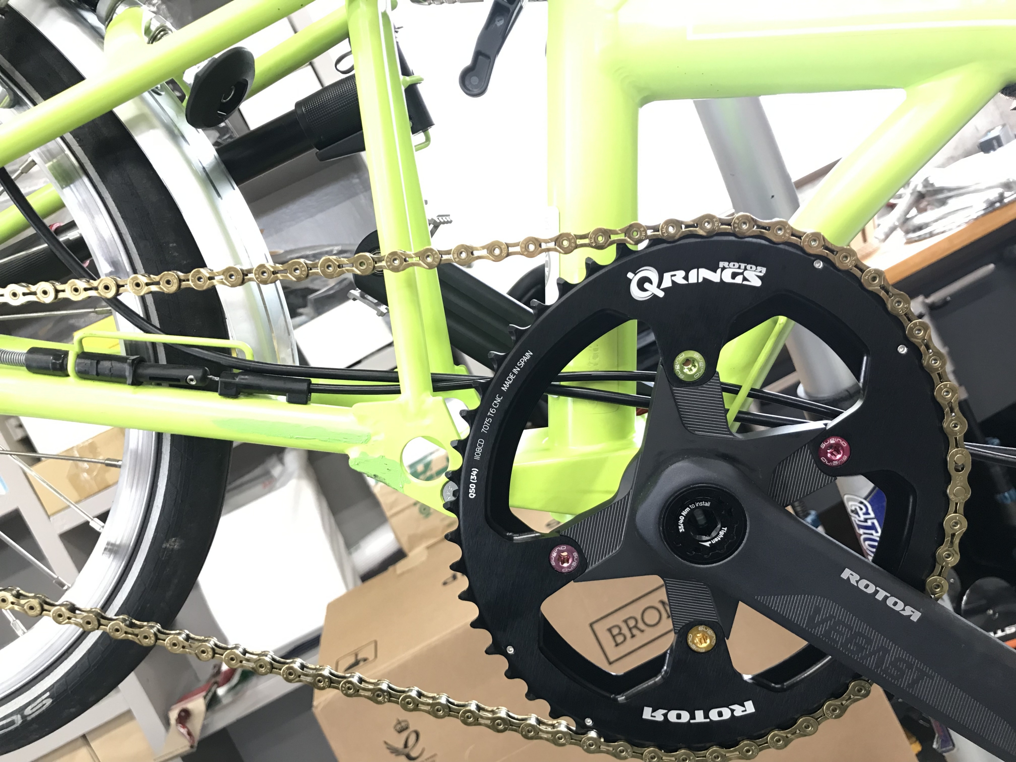 BROMPTONにオーバルチェーンリングを -ROTOR- – cyclemark サイクルマーク