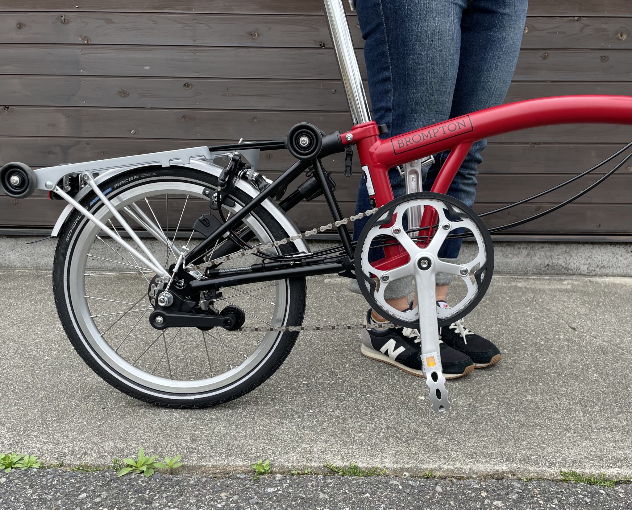 シックな 赤色 ハウスレッド Brompton M6r納車 Cyclemark サイクルマーク